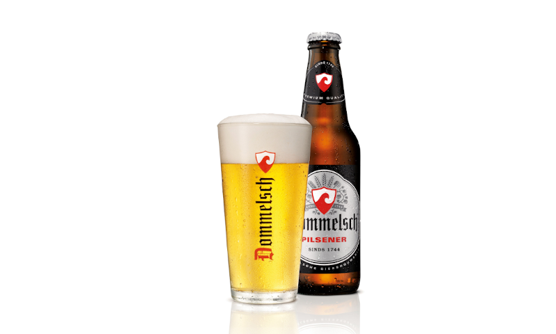 Dommelsch vaasje bierglas en flesje